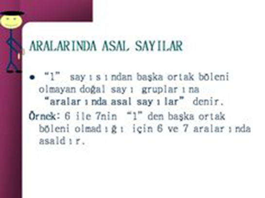 Aralarında Asal Sayılar